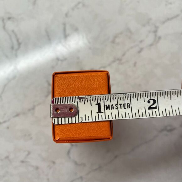 Hermes Paris Orange Cardboard Upside Storage Empty Box L 3.5"x W 1.2"x H 1" - Picture 5 of 6